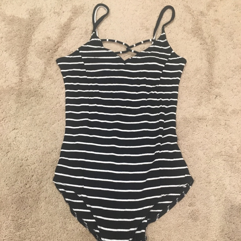American Eagle Striped Bodysuit